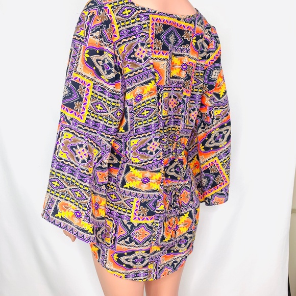 Hot in Hollywood Tribal print in Purple and Yellow - Picture 4 of 8